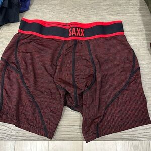 Lot of 7 Saxx kinetic boxer briefs size Medium (m). 90% nylon 10% elastane